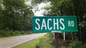 Sachs Road Sign